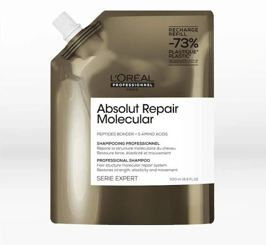 L'Oréal Professionnel Absolut Repair Molecular Refill Σαμπουάν Αναδόμησης/Θρέψης για Ταλαιπωρημένα Μαλλιά 500ml