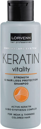 Lorvenn Keratin Vitality Σαμπουάν κατά της Τριχόπτωσης για Όλους τους Τύπους Μαλλιών 100ml