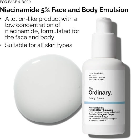 The Ordinary Niacinamide 5% Moisturizing Body Serum against Dark Spots with Niacinamide 100ml