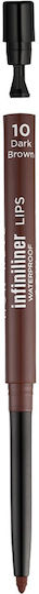 Mon Reve Infiniliner Gel Μολύβι Χειλιών 10 Dark Brown