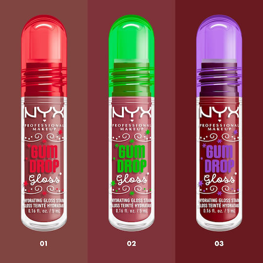 NYX Professional Makeup Gum Drop Luciu de buze Roz 5ml