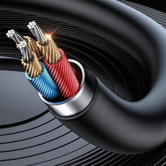 Bluetooth Audio Cable Usb To 3.5mm Jack Hands-free 1.4m Nylon Yesido Black
