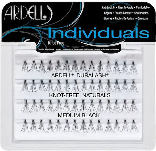 Ardell Individual Knot-Free Naturals Medium Black False Eyelashes 56 Pieces