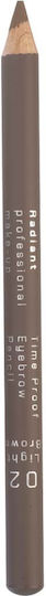 Radiant Time Proof Pencil for Eyebrows 02 Light Brown