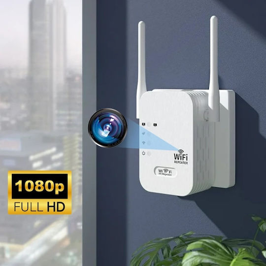 Cameră Ascunsă Amplificator Semnal Wireless Iuni Rp1 64gb Wi-fi Full Hd Vizualizare Live Pe Telefon
