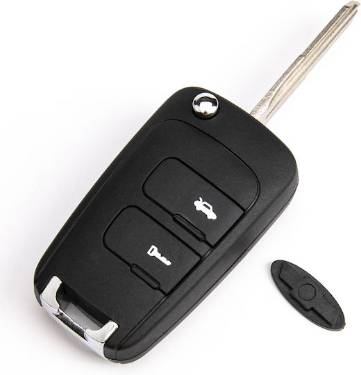 Carcasă Cheie Auto cu Lamă cu 2 Butoane pentru Chevrolet