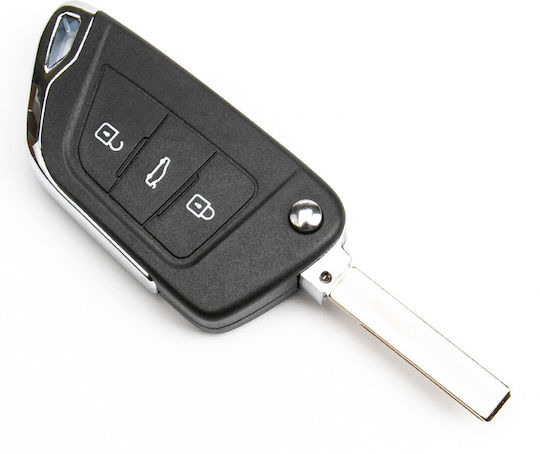 Калъф за Автомобилен Ключ с Острие с 3 Бутона за Citroen / Peugeot / Fiat