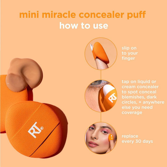 Real Techniques Set with Makeup Sponges for Concealer Mini Miracle 3pcs