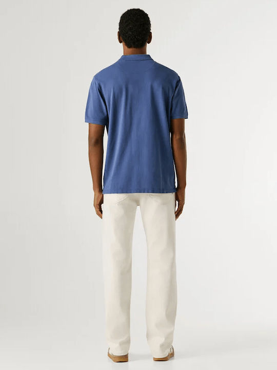 Pepe Jeans Polo T-Shirt Washed Marineblau