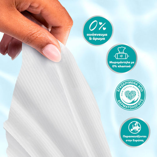 Pampers 99% Wasser Baby-Feuchttücher mit 99% Wasser, Duftfrei, Alkoholfrei & Parabene frei 60 Stück