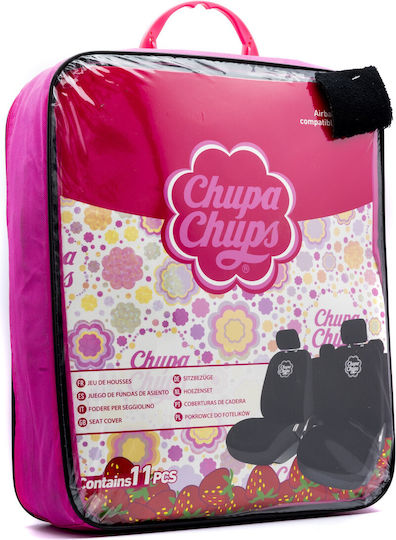 Einparts Set De Huse Scaune Auto Poliester Negre