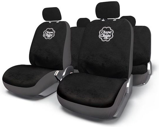 Einparts Set De Huse Scaune Auto Poliester Negre