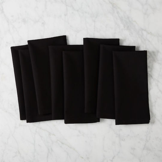 Kotonia Home Set 10 Bucăți Șervețele De Bumbac Negre 27x40 cm