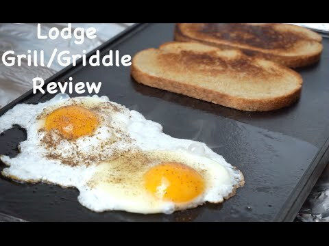 Lodge Non-Stick Double Sided Baking Plate with Cast Iron Flat & Grill Surface 49.5cm x 25.4cm