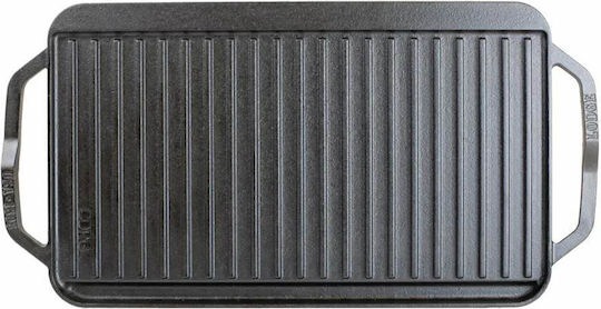Lodge Non-Stick Double Sided Baking Plate with Cast Iron Flat & Grill Surface 49.5cm x 25.4cm