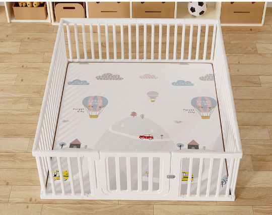Park with Mattress White 120x120cm