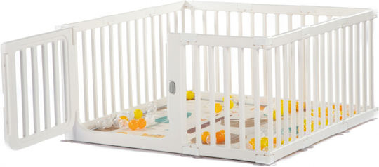 Park with Mattress White 120x120cm