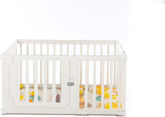 Park with Mattress White 120x120cm
