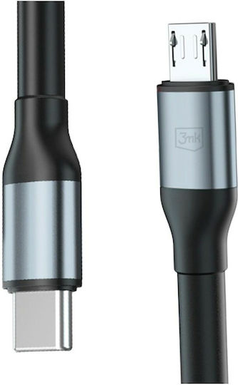3MK USB 2.0 Kabel USB-C männlich - USB-C 10W Schwarzes 3m