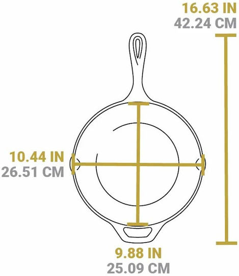 Lodge Chef Collection Тиган от Чугун с Капак с Незалепващо Покритие 25.4cm