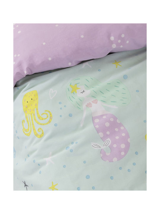 Nima Kinderbettlaken Set Mit Gummizug Grüne 170x255cm