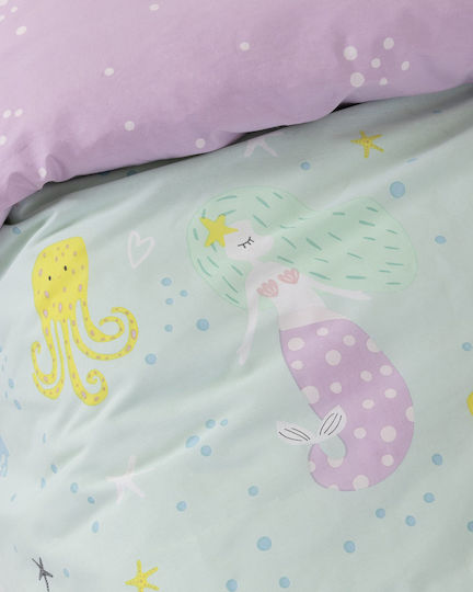 Nima Kids Sheets Single Green 170x255cm