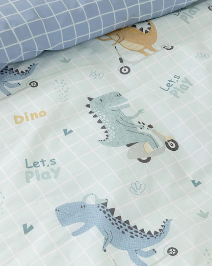 Nima Kids Sheets Single with Elastic Band Light Blue 170x255cm
