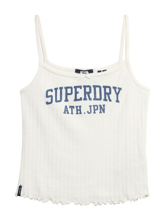 Women's Blouse Cotton with Straps White