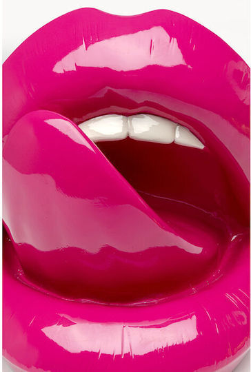 Διακοσμητικό Επιτραπέζιο Hot Lips Κεραμικό Ροζ 25.5*20*23εκ