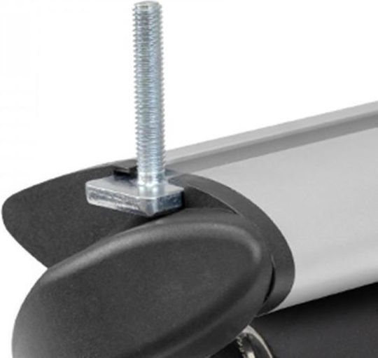 Menabo Menabo – Μπάρες Οροφής Ασημί Αλουμινίου Sonic Xl Κλειδί Flush Raised Rails Ασφαλή Μεταφορά Φορτίου – 2 Τεμ 16120/mb