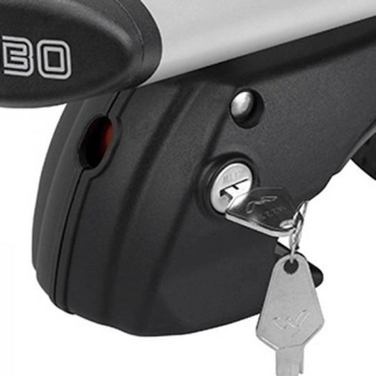 Menabo Complete Aluminum Car Roof Bars Fender XL 134 Cm Silver Standard Raised Rails Lock Safe Load Transport 2 Pieces 16140/mb Menabo 16140/mb