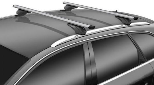 Menabo Menabo – Μπάρες Οροφής Ασημί Αλουμινίου Sonic Xl Κλειδί Flush Raised Rails Ασφαλή Μεταφορά Φορτίου – 2 Τεμ 16120/mb