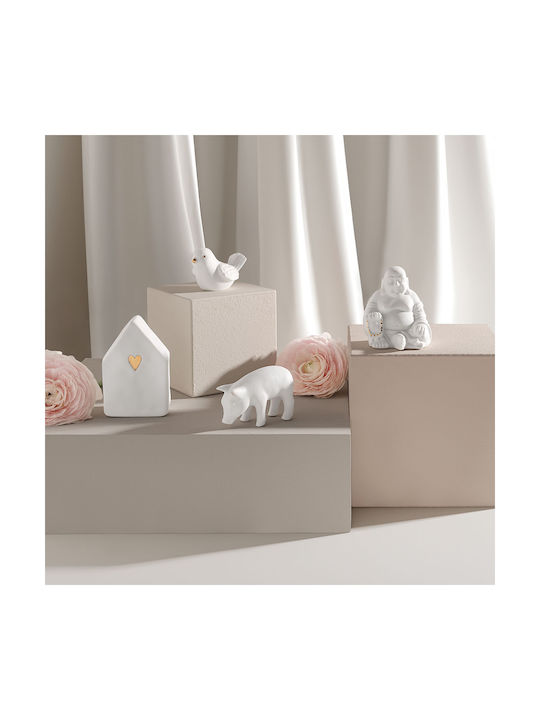 Raeder Decorative Bird Made of Porcelain 7x4.5x4.5cm