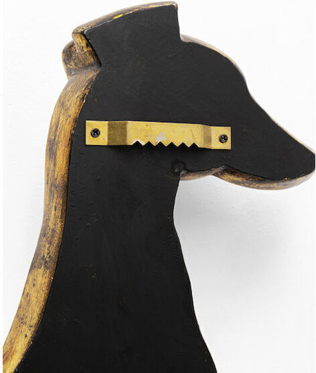 Kare Design Hund Wandspiegel mit Gold Kunststoff Rahmen 38x24cm