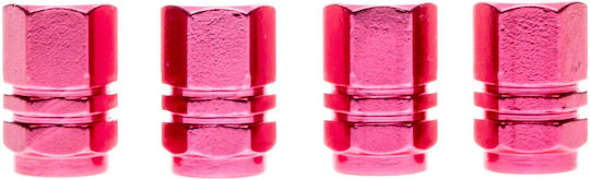 Extremo Tuning Aluminium Ventilkappen Schrader Ventile Rosa