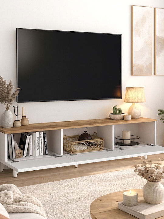 TV Stand Bono White L150xD32.3xH42.1cm