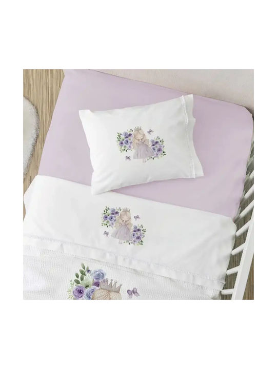 Borea Σετ Lily Λευκό 120x160εκ.