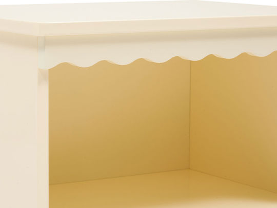 Wooden Beige Bedside Table 40x30x50.5cm
