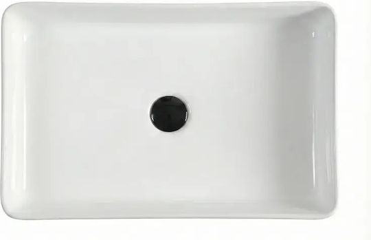 Tema Chiuvetă de Porțelan de Baie 60x35x11.1cm Albă