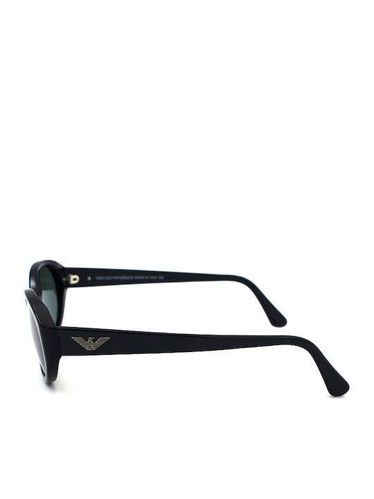 Emporio Armani Unisex Sunglasses with Grey Horn-Rimmed Frame and Grey Lenses