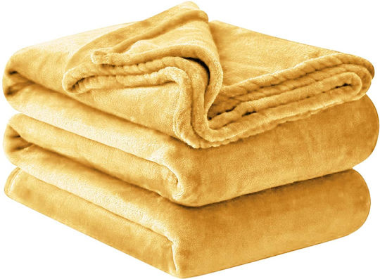 Κουβέρτα Fleece Μονή 150x200εκ. Yellow 8711252031477YELLOW
