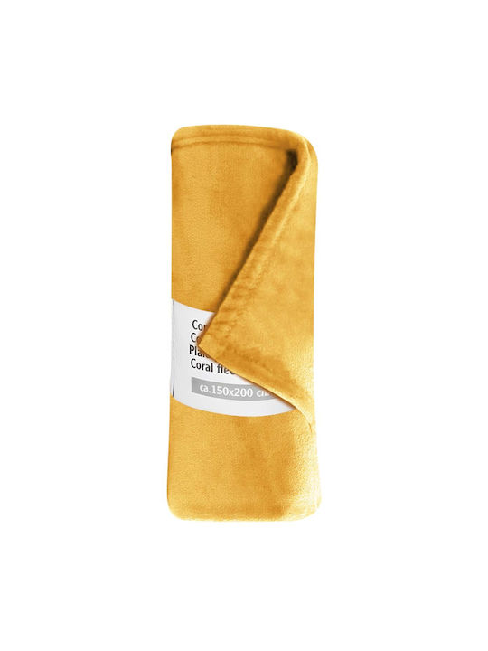 Κουβέρτα Fleece Μονή 150x200εκ. Yellow 8711252031477YELLOW