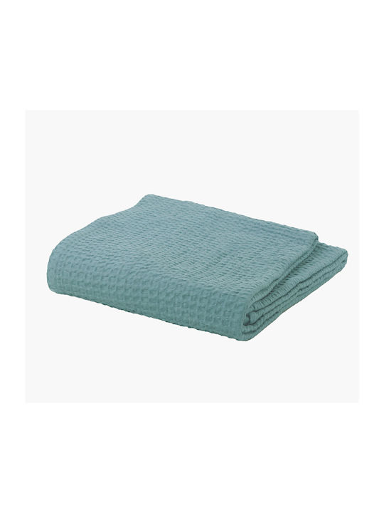 Nef-Nef Homeware New Golf Piqué Halbdoppelte Decke 180x240cm Aqua