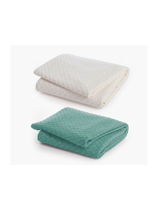 Nef-Nef Homeware Elmer Pique Single Blanket 160x240cm Elmer