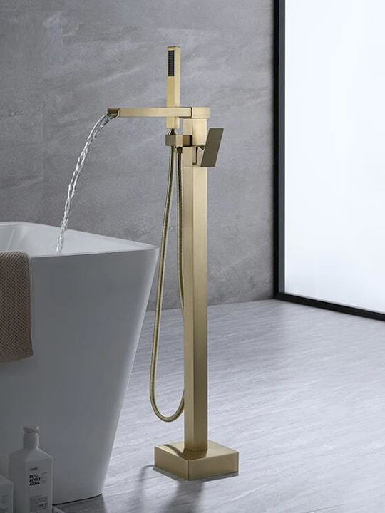 Mischbatterie für Badewanne Komplettes Set Gold