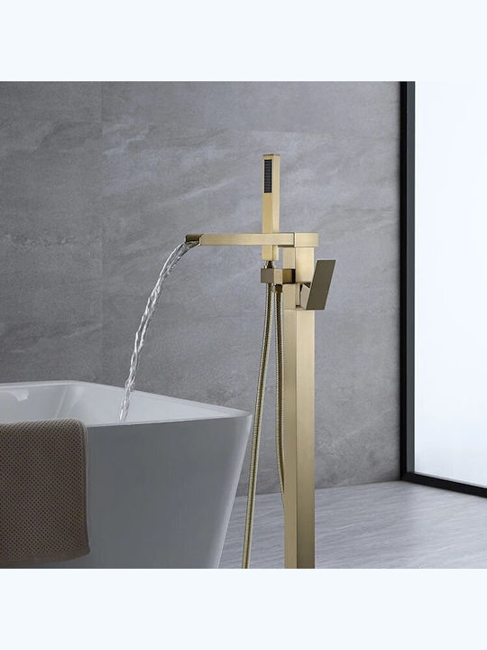 Mischbatterie für Badewanne Komplettes Set Gold