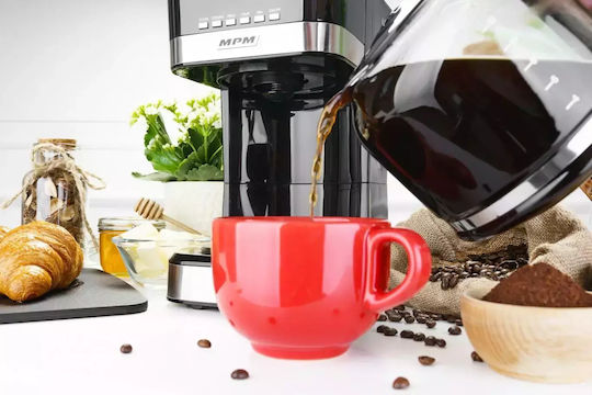 MPM Programmable Filter Coffee Machine 950W Black
