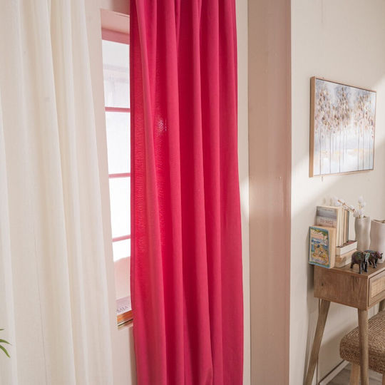 Teoran Vorhang mit Grommets Alora Rosa 140x260cm