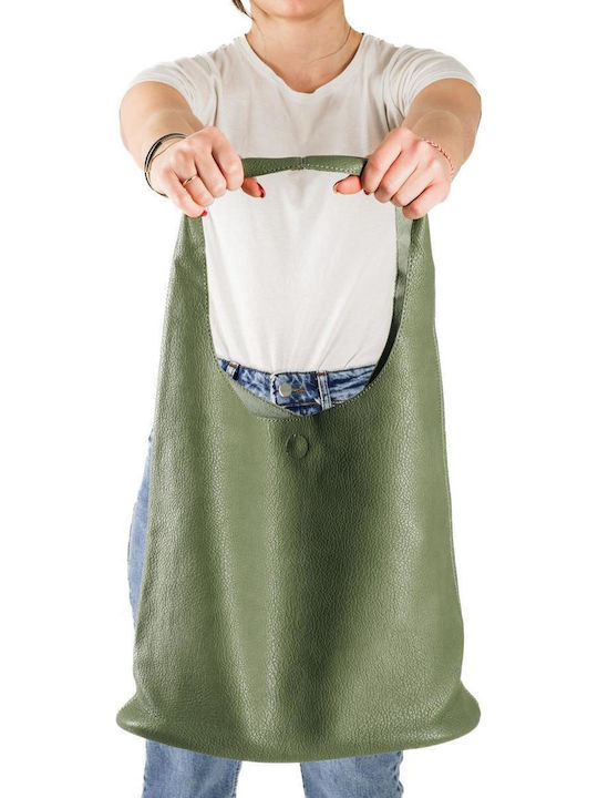 Women's Shoulder Shopper Bag Green