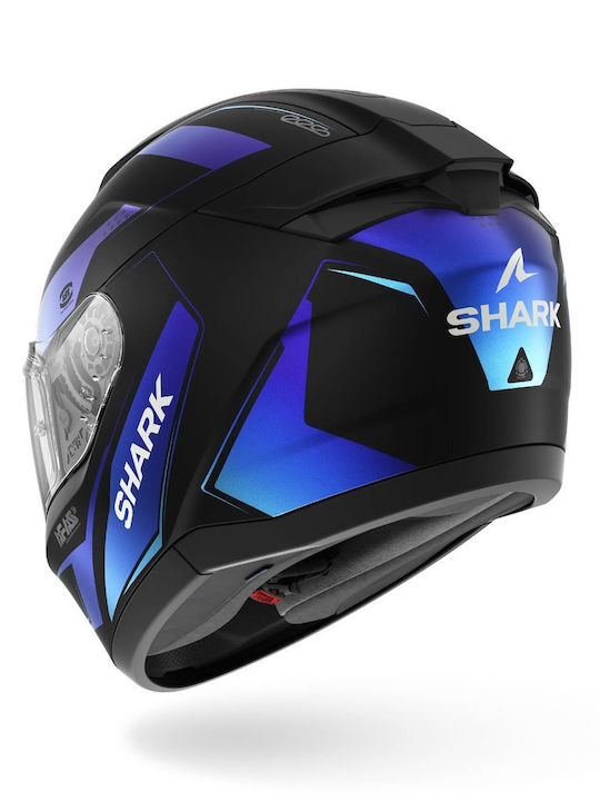 Shark Skwal I3 Mekarium Mat Black Blue Κράνος Μηχανής Full Face ECE 22.06 1470gr με Sunvisor